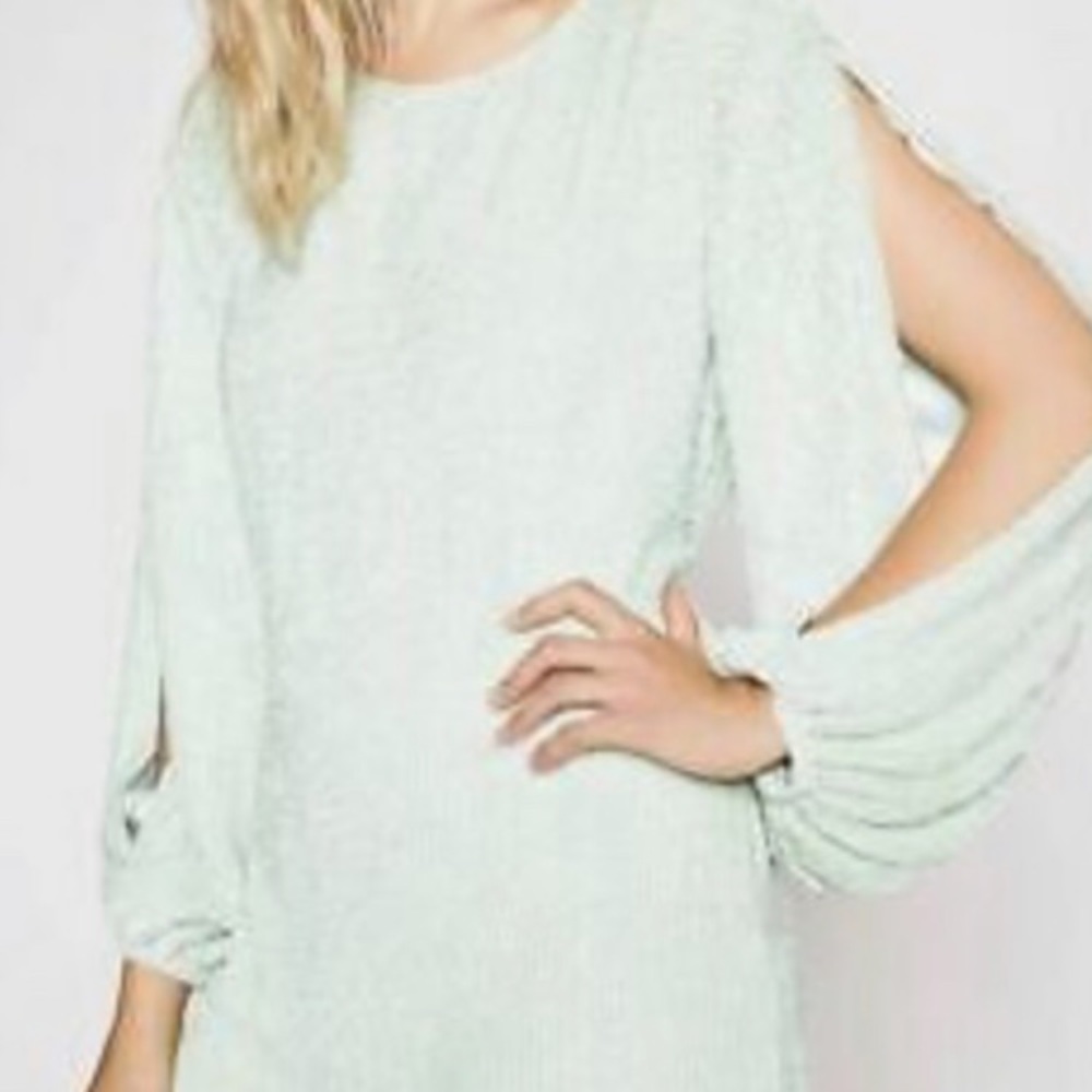Free people sequin mint dress